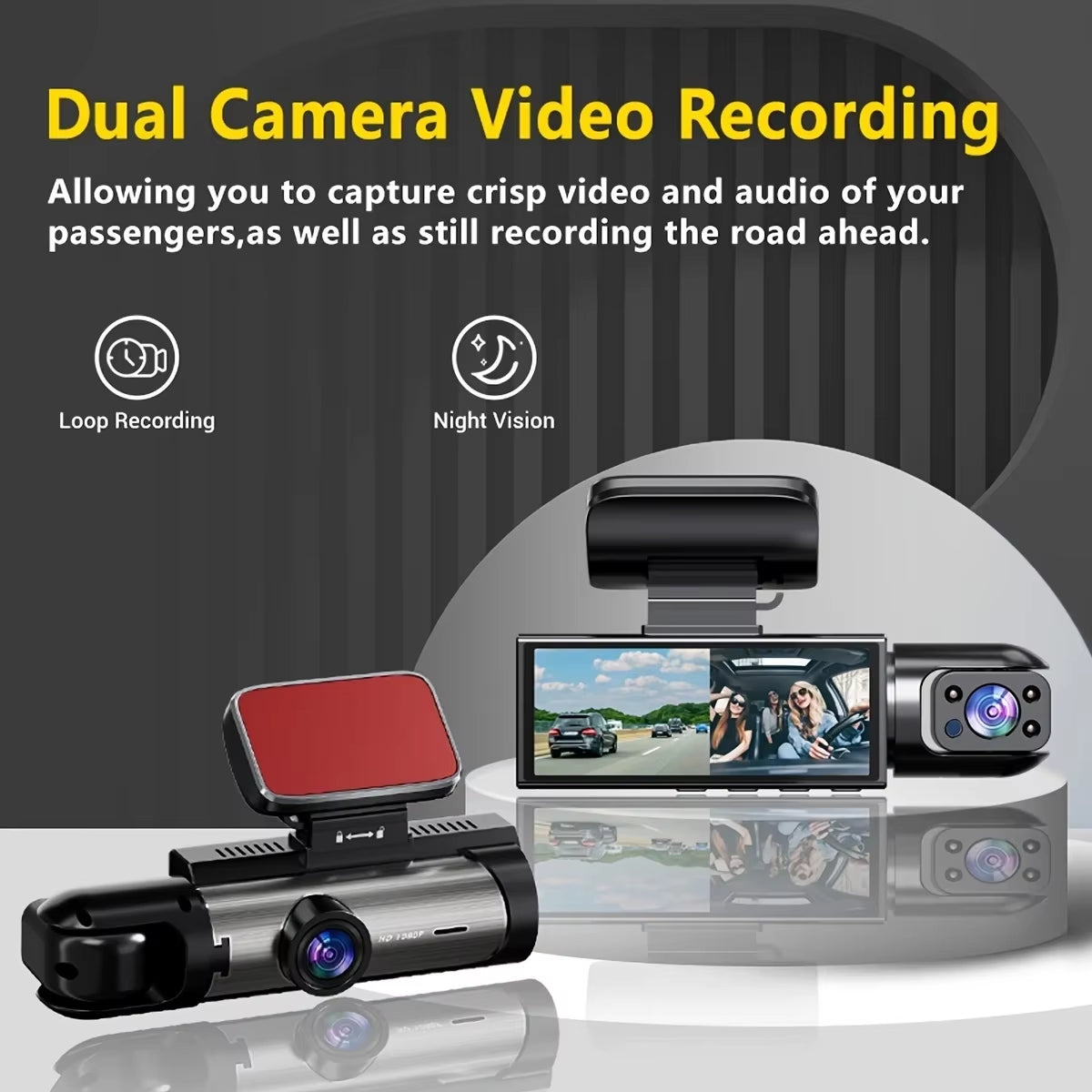 1080  FRONT CAMERA AND IN CAR CAMERA
