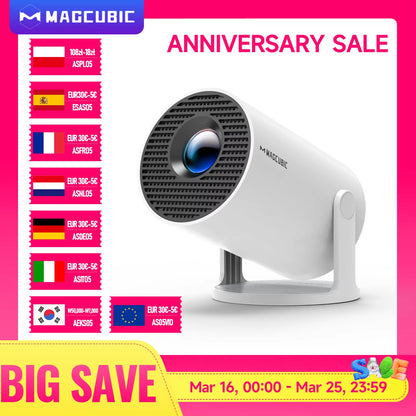 Projector HY300 PRO 8K Android 14 Dual Wifi6 290ANSI Allwinner H726 BT5.4 1080P 1280*720P Home Cinema Outdoor Projetor